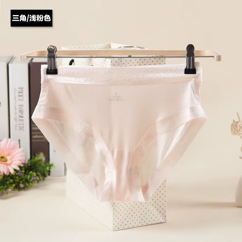 Silk Briefs Silk Underwear Women'S Panties for Women Underwear Push up Sexy Lingerieseamless Panties Female
