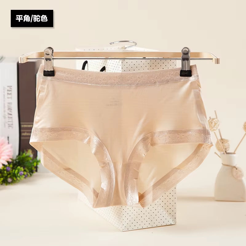 Silk Briefs Silk Underwear Women'S Panties for Women Underwear Push up Sexy Lingerieseamless Panties Female