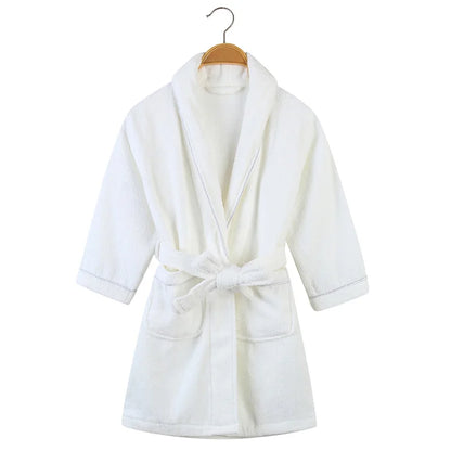 100% Cotton Toweling Terry Robe Kids Cartoon Robe Boy&Girls Hooded Robe Winter Warm Bathrobe Soft Sleeprobe Kids Casual Homewear