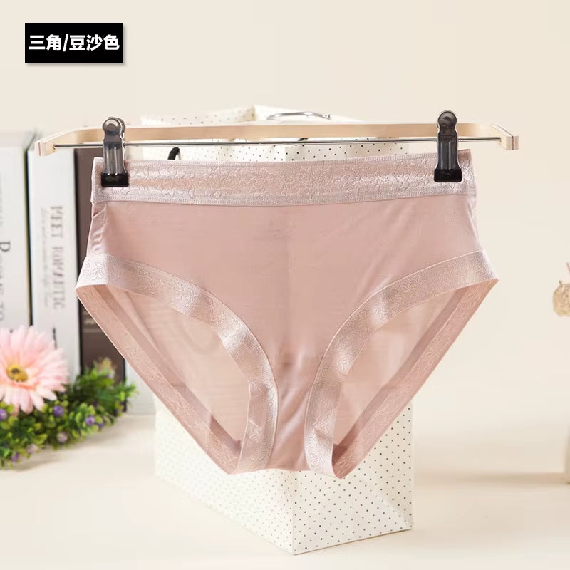 Silk Briefs Silk Underwear Women'S Panties for Women Underwear Push up Sexy Lingerieseamless Panties Female