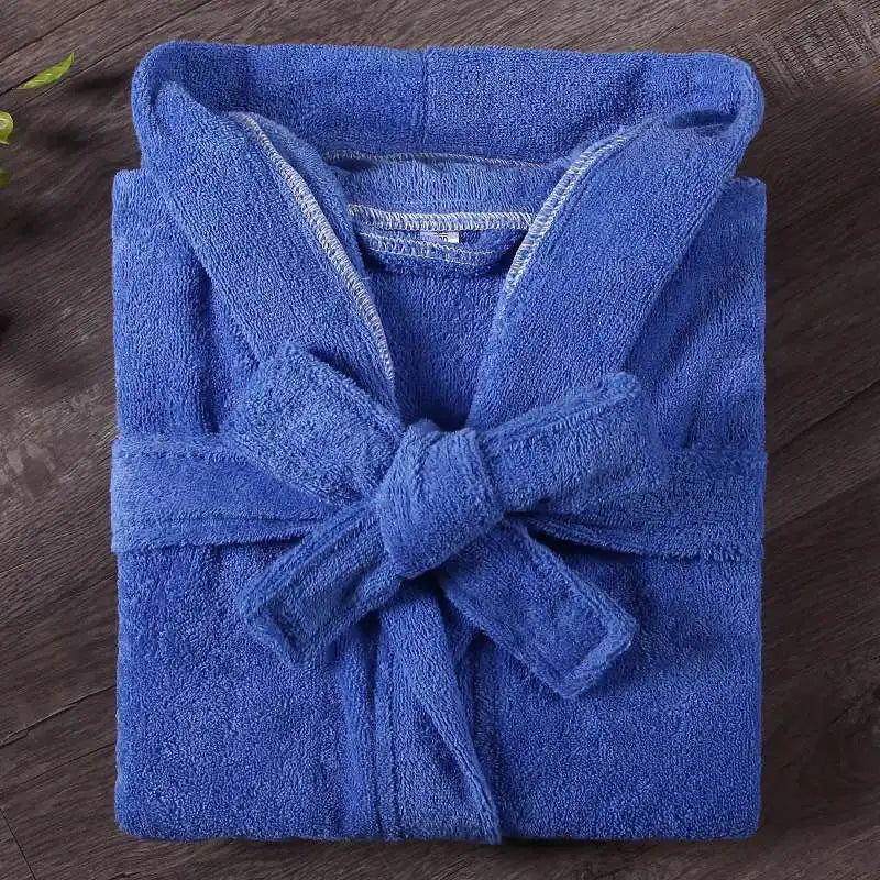 100% Cotton Toweling Terry Robe Kids Cartoon Robe Boy&Girls Hooded Robe Winter Warm Bathrobe Soft Sleeprobe Kids Casual Homewear