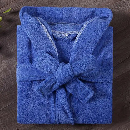 100% Cotton Toweling Terry Robe Kids Cartoon Robe Boy&Girls Hooded Robe Winter Warm Bathrobe Soft Sleeprobe Kids Casual Homewear