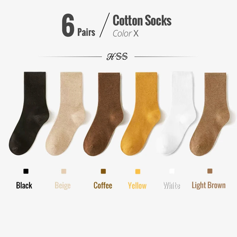 5/10 Pairs 95% Combed Cotton Socks Men Business Dress Long Socks Soft Breathable Spring Summer Colorful Sock for Man 5Pairs/Lot