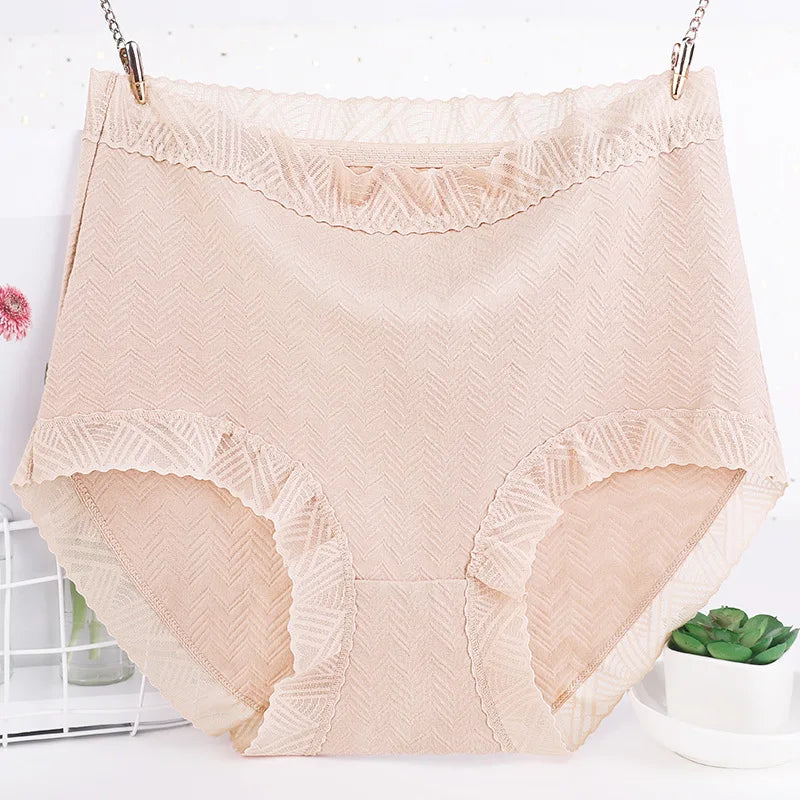 Underwear Women Cotton High Waist Ropa Mujer Sexy Lingerie plus Size Lenceria Sensual Mujer Lace Panties Briefs Bragas Y Tangas