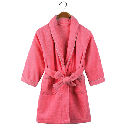 100% Cotton Toweling Terry Robe Kids Cartoon Robe Boy&Girls Hooded Robe Winter Warm Bathrobe Soft Sleeprobe Kids Casual Homewear