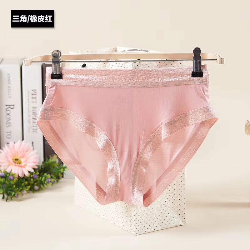 Silk Briefs Silk Underwear Women'S Panties for Women Underwear Push up Sexy Lingerieseamless Panties Female