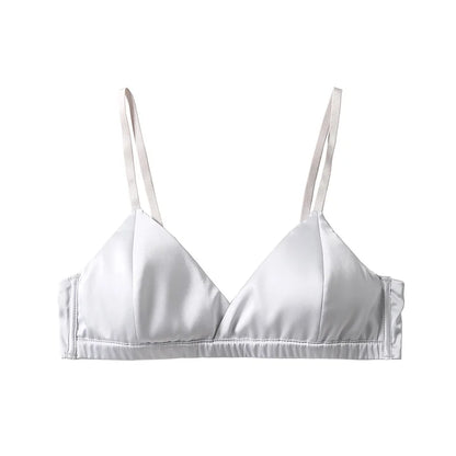 Brand Real Mulberry Silk Bra for Women Wireless Seamless Brassiere Padded Sexy Lingerie Ladies Underwear Push up Soft Healthy