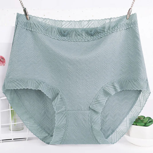 Underwear Women Cotton High Waist Ropa Mujer Sexy Lingerie plus Size Lenceria Sensual Mujer Lace Panties Briefs Bragas Y Tangas
