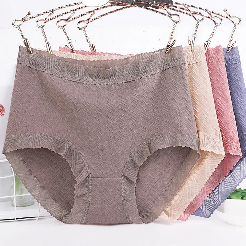 Underwear Women Cotton High Waist Ropa Mujer Sexy Lingerie plus Size Lenceria Sensual Mujer Lace Panties Briefs Bragas Y Tangas