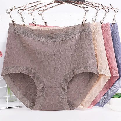 Underwear Women Cotton High Waist Ropa Mujer Sexy Lingerie plus Size Lenceria Sensual Mujer Lace Panties Briefs Bragas Y Tangas