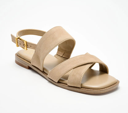 Vince Camuto Leather Backstrap Sandals - Naima