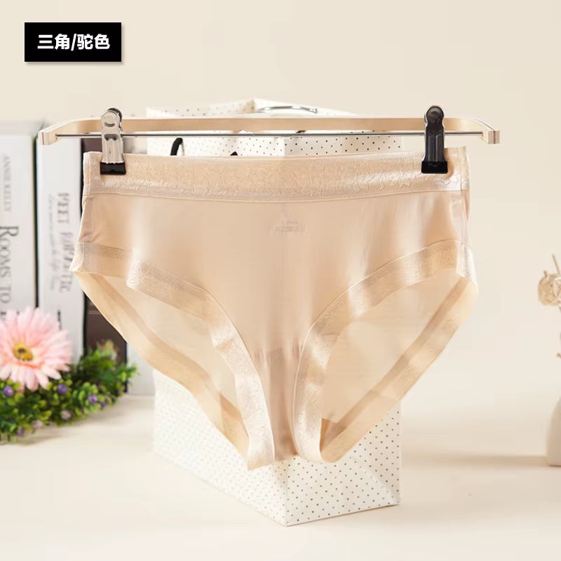 Silk Briefs Silk Underwear Women'S Panties for Women Underwear Push up Sexy Lingerieseamless Panties Female
