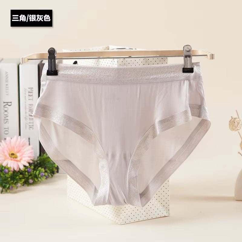 Silk Briefs Silk Underwear Women'S Panties for Women Underwear Push up Sexy Lingerieseamless Panties Female